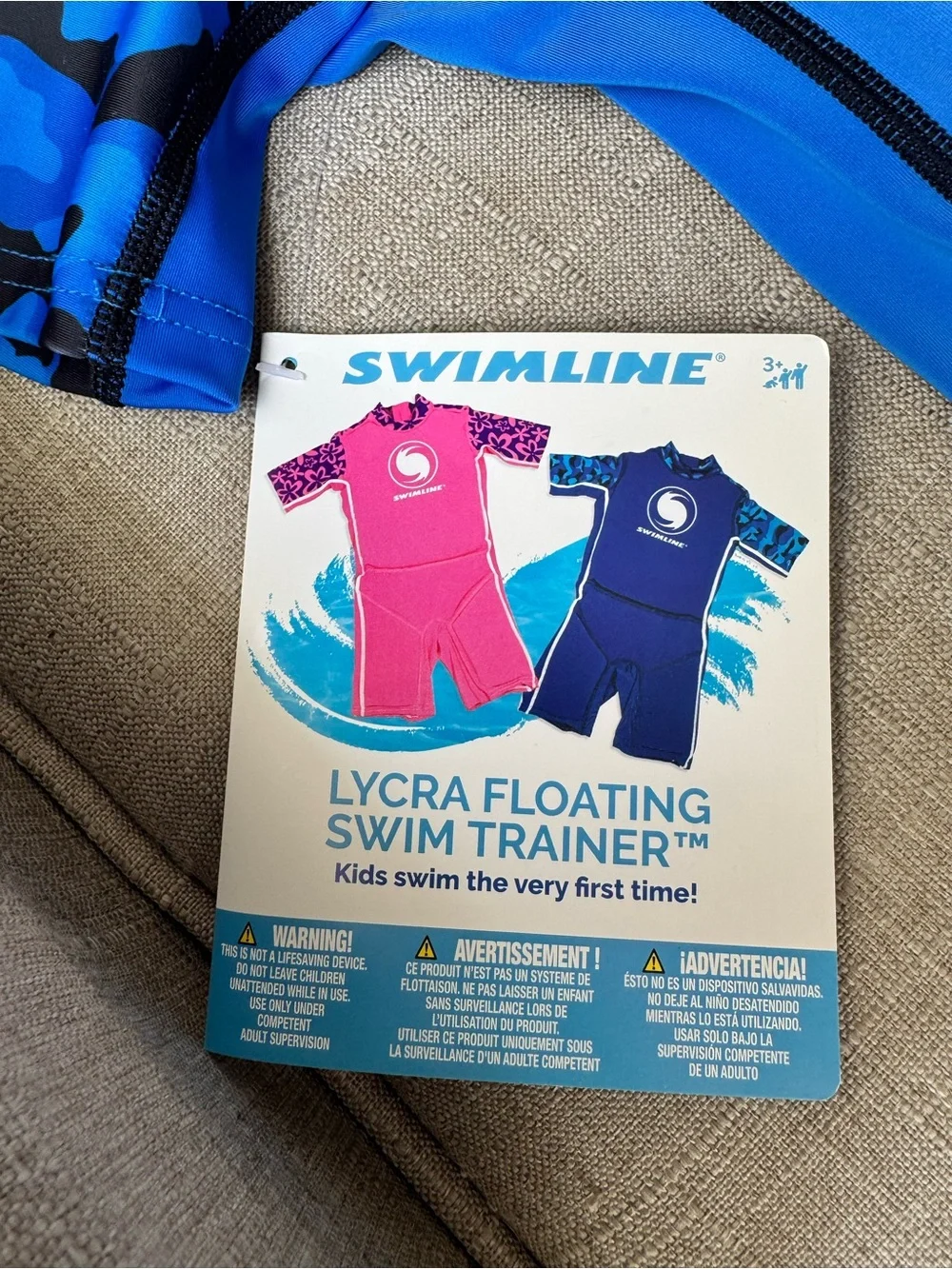 SWIMLINE Floating Swimsuit Swim Trainer for Kids Boys Size Small 20-30lbs NWT